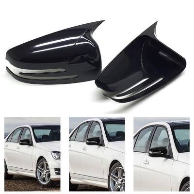 Mercedes C Seriyası W204 Batman Yarasa Güzgü Qapağı Piano Black (2007-2013) - MERCEDES (1)